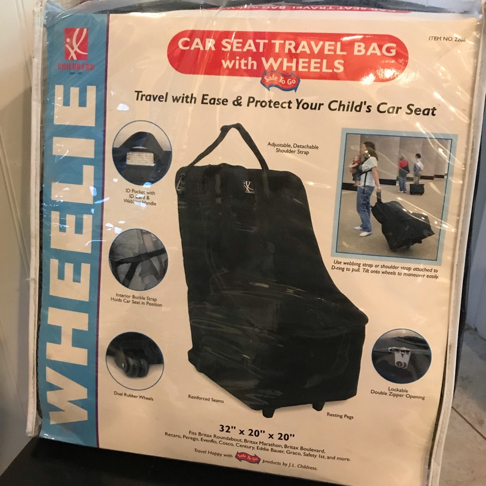 JL Childress Wheelie Car Seat Travel Bag